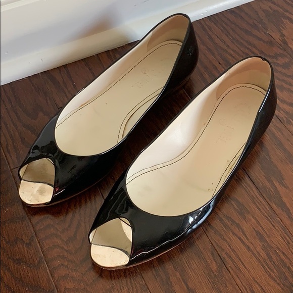 CHANEL Shoes - Chanel black patent flats